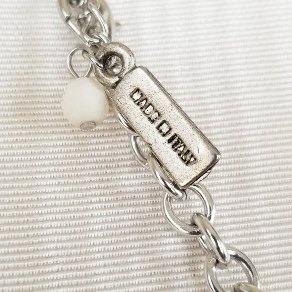 Made in Italy Ceramic Beaded Chain Necklace 34" -Some Slight Chipping - Picture 11 of 12